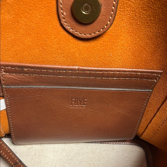 FRYE Women's Tan Brown Leather Studded Bag Crossbody - Picture 11 of 11
